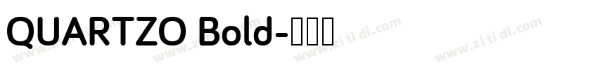 QUARTZO Bold字体转换